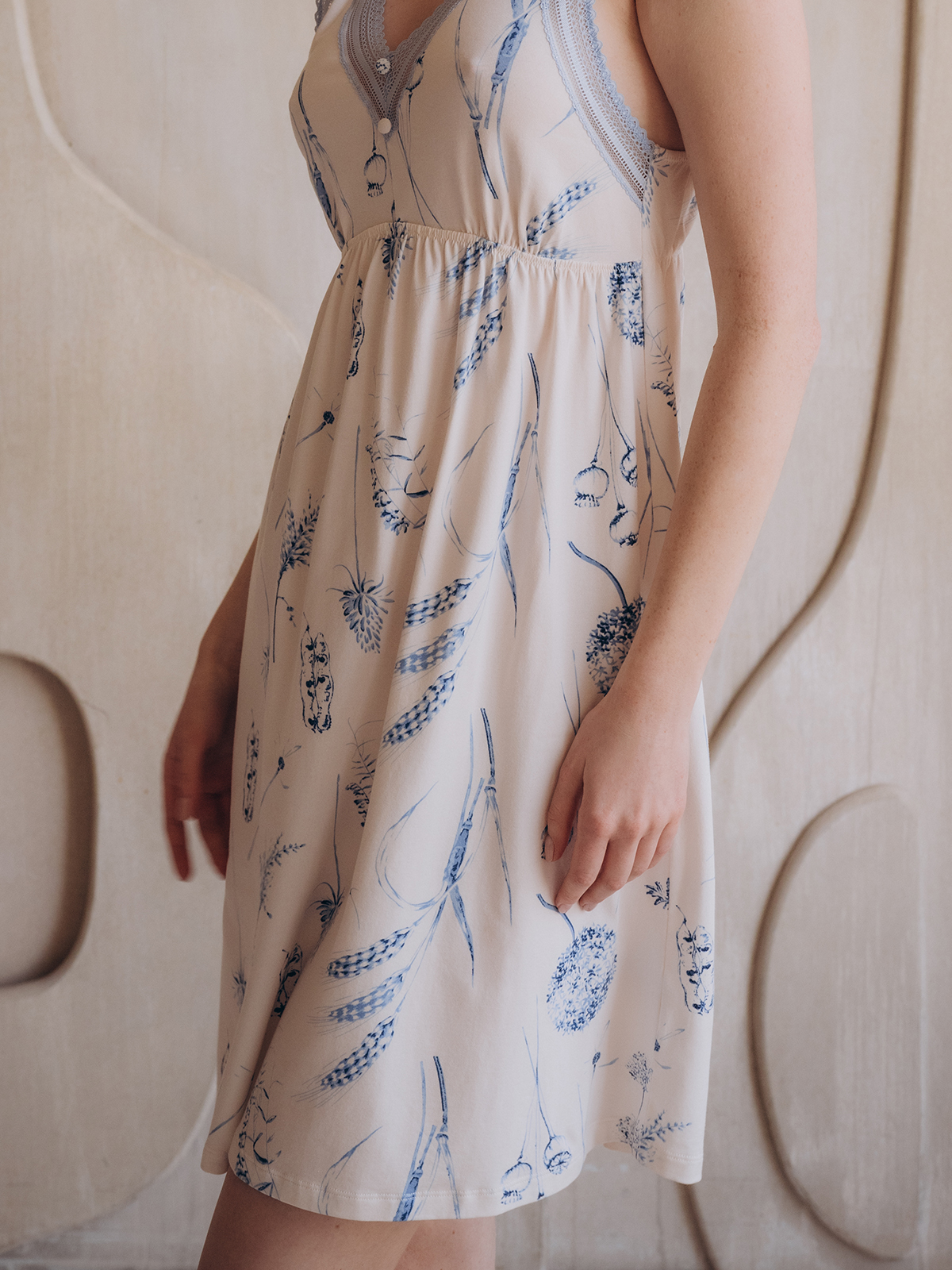 Сорочка домашняя Indefini (Арт. 5058SBX)