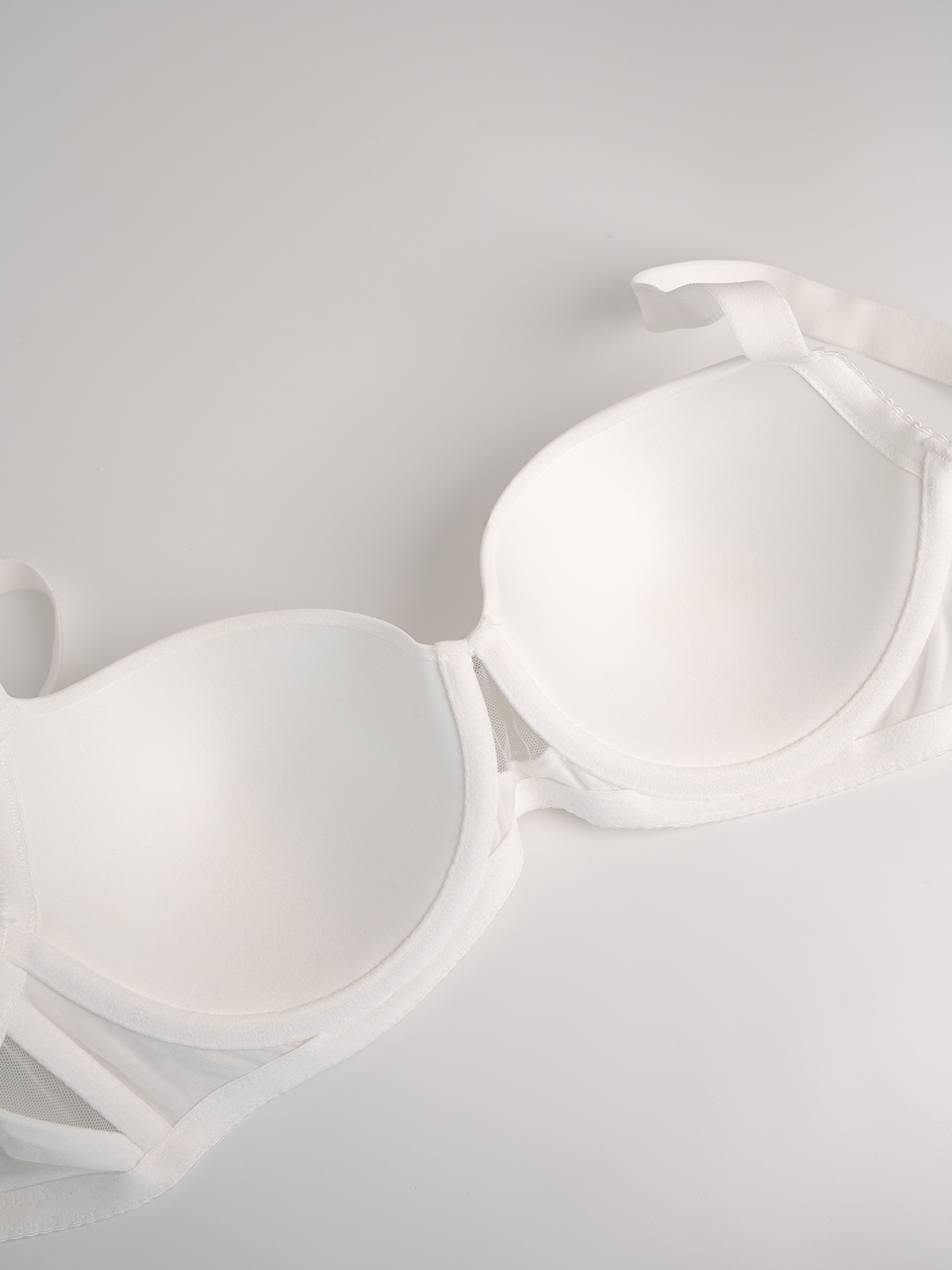 Бюстгальтер белый с сеточкой Indefini (Арт. 5053WXY)