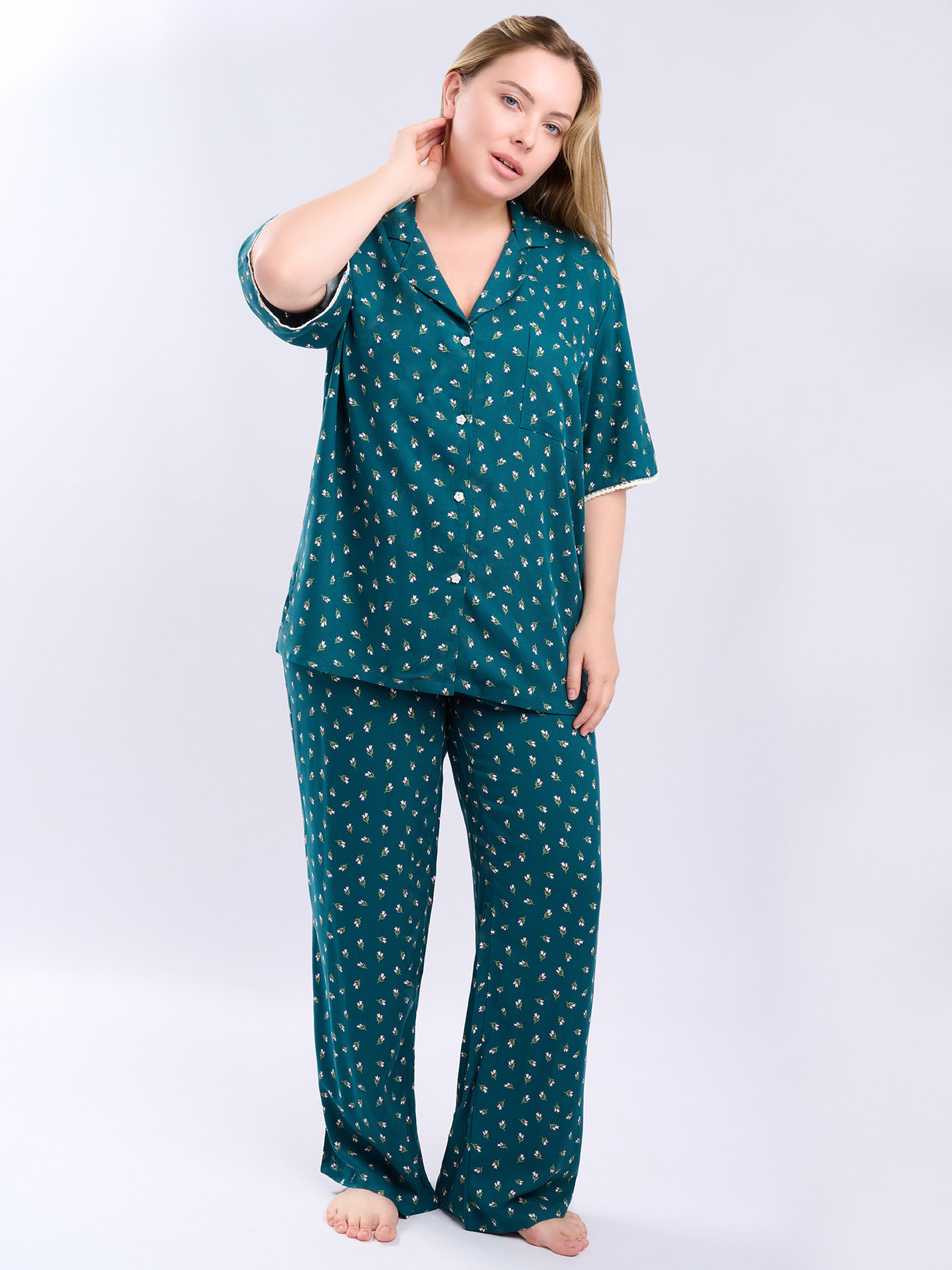 Женская пижама зеленая (Арт. 5133TBC)