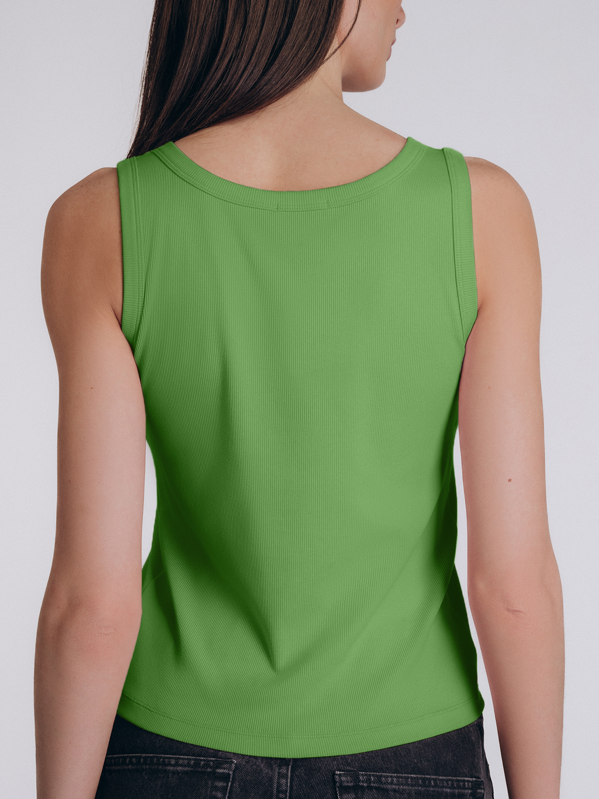 Зеленая Женская майка Indefini (Арт. 5105TDJ)