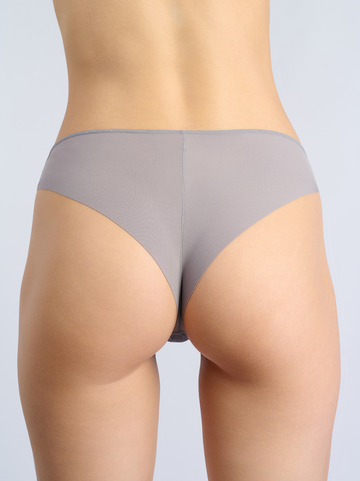 Женские кружевные стринги серые Indefini (Арт. 1263LDS)
