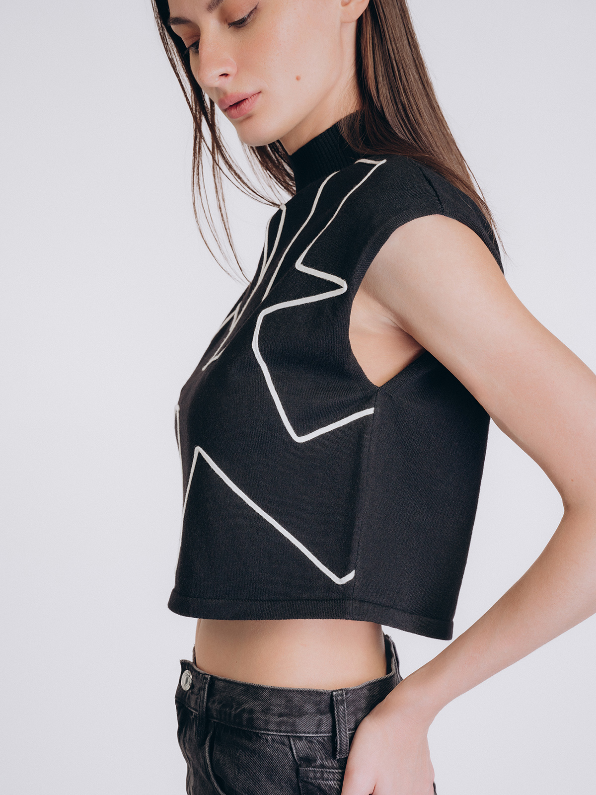 Женский джемпер без рукавов ( Арт. 5221TBC)