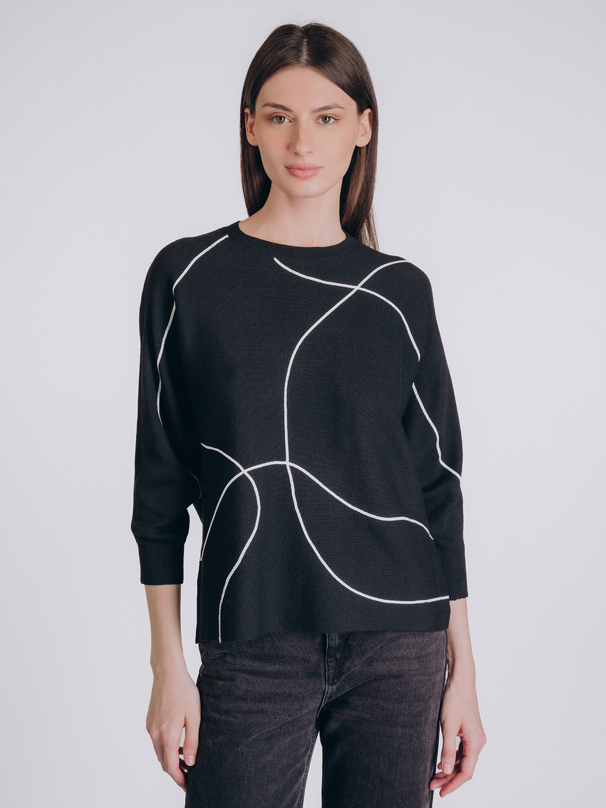 Женская кофта чёрного цвета (Арт. 5220TCC)