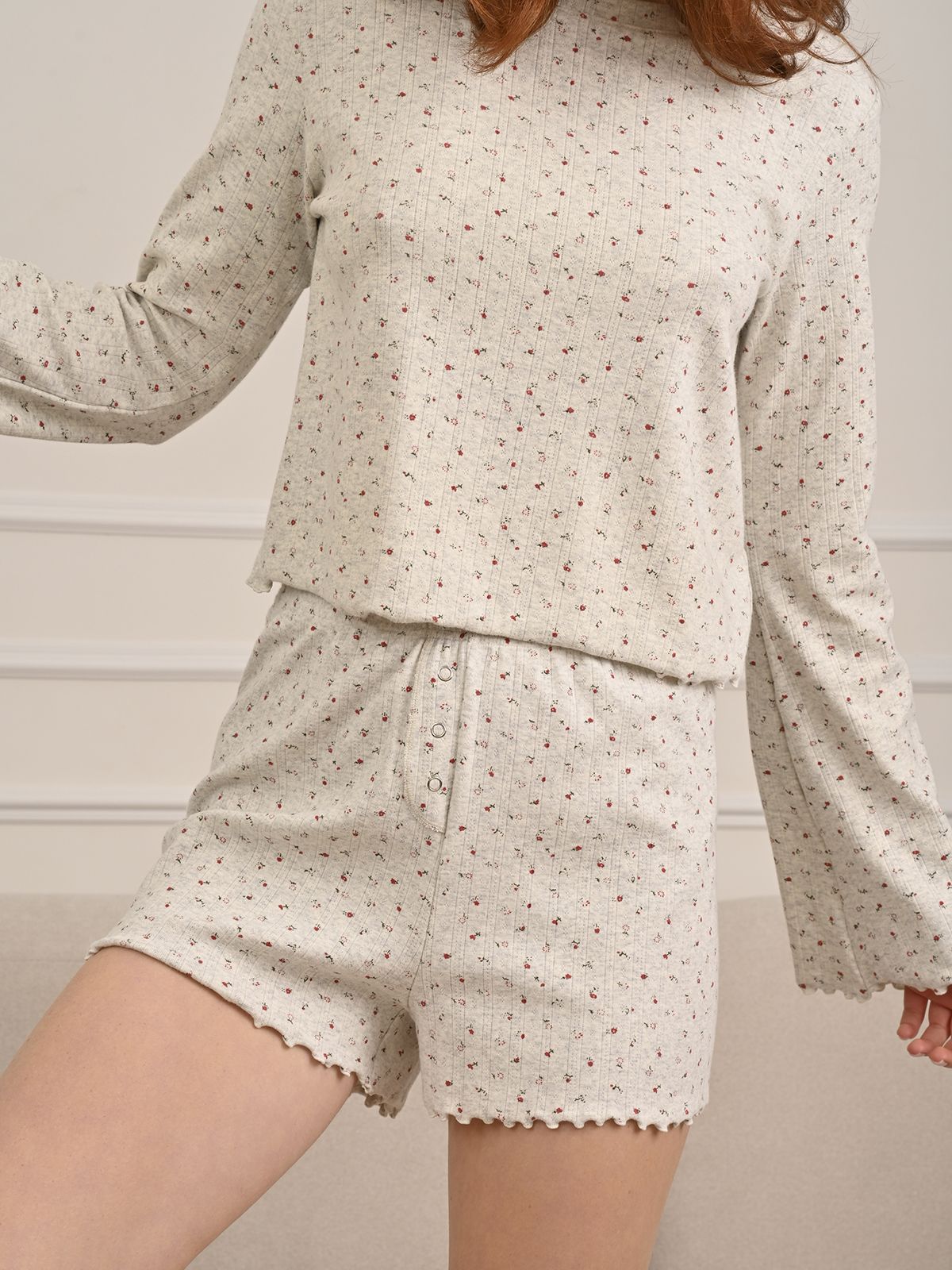 Пижама женская с шортами (Арт. 5257TQP), качество - Хлопок, цвет Серый
