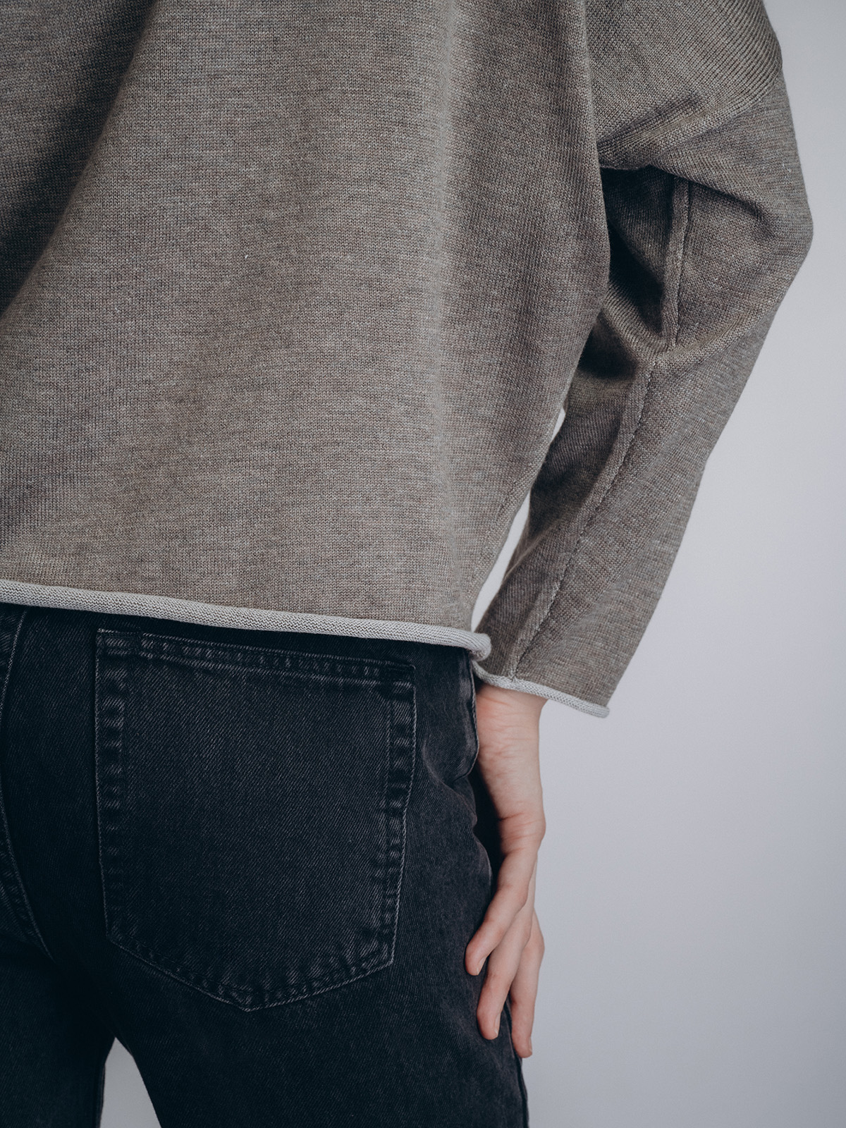 Женская кофта цвета хаки (Арт. 5214TCC)