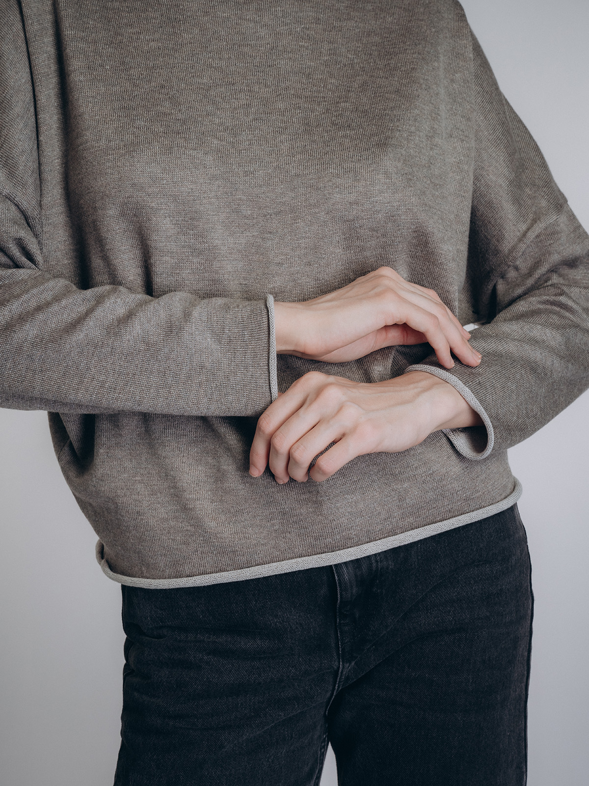 Женская кофта цвета хаки (Арт. 5214TCC)