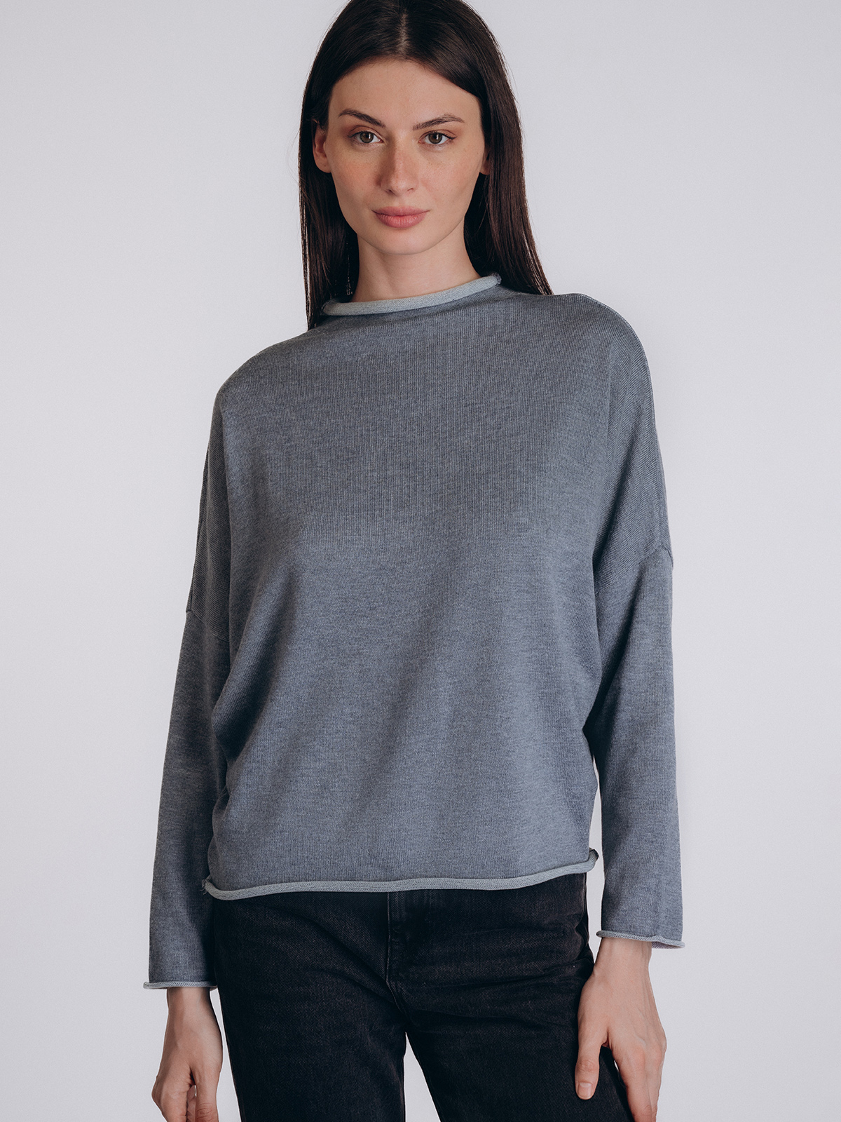 Женская кофта тёмно-серого цвета (Арт. 5215TCC)