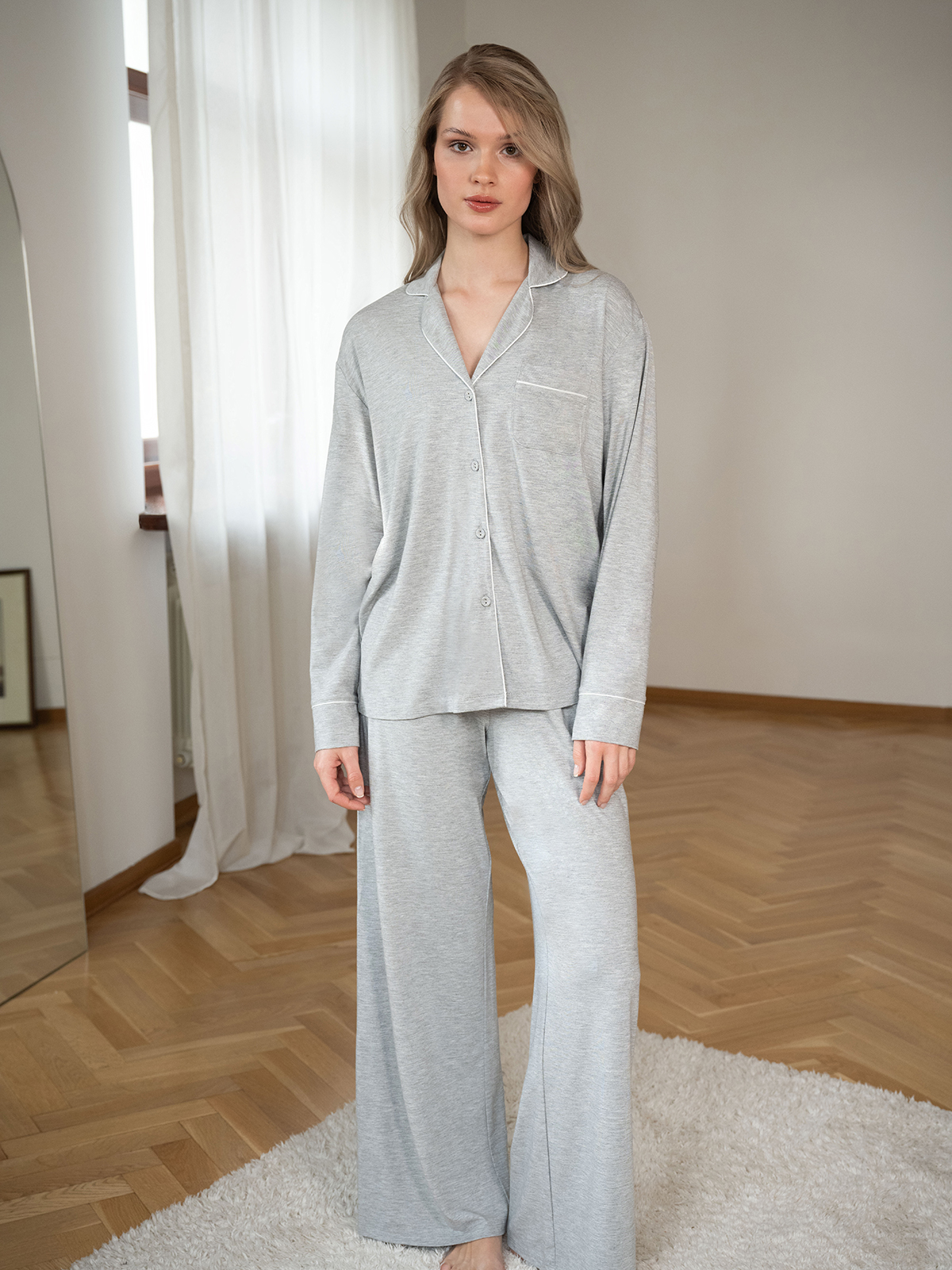 Женская пижама серая (Арт. 5135TCCA)