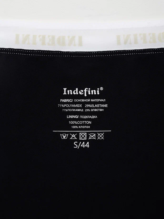 Женские трусы танга Indefini (Арт. 0207LUS), качество - Полиамид, цвет Черный