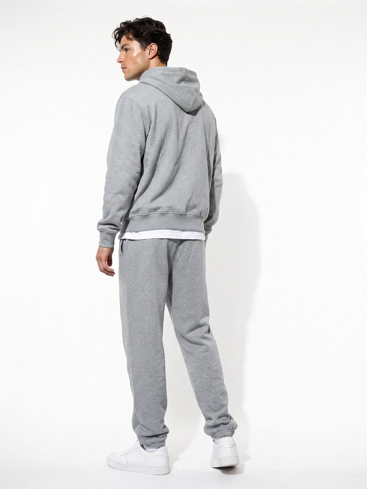 Мужской костюм на молнии из хлопка (Арт. 6009PCC), качество - Хлопок, цвет Серый