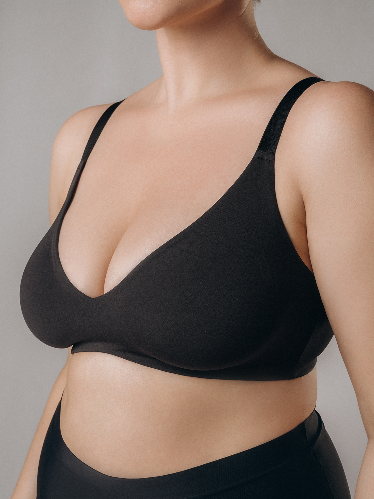 Бюстгальтер мягкий черный Indefini (Арт. 5045WXY)