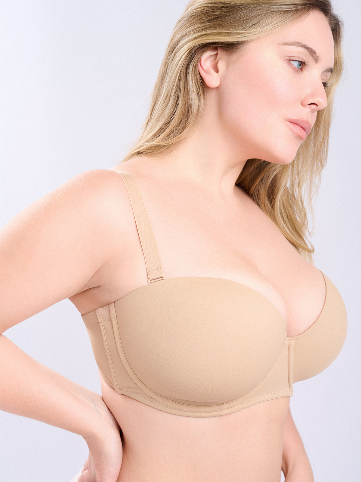 Бюстгальтер бежевый Indefini (Арт. 5048WXY)