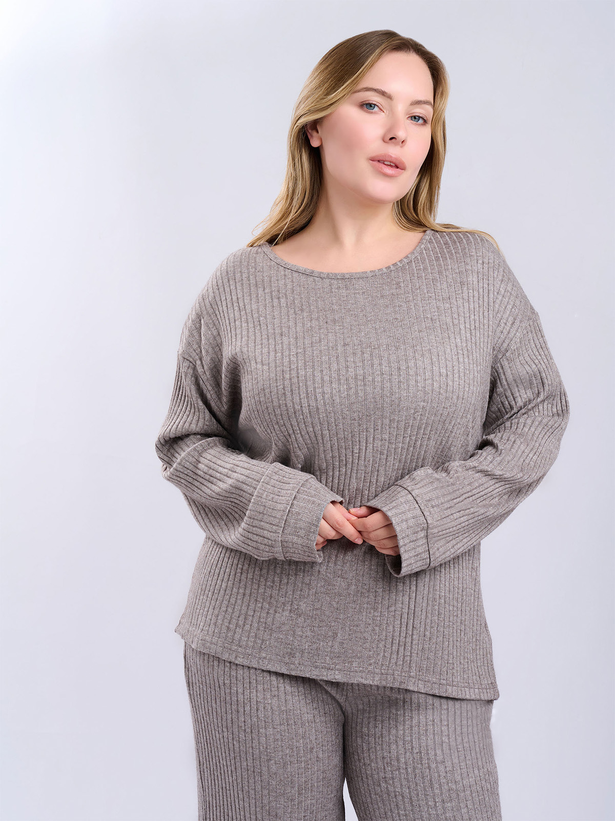 Женская пижама indefini серого цвета (Арт. 5097TCC)