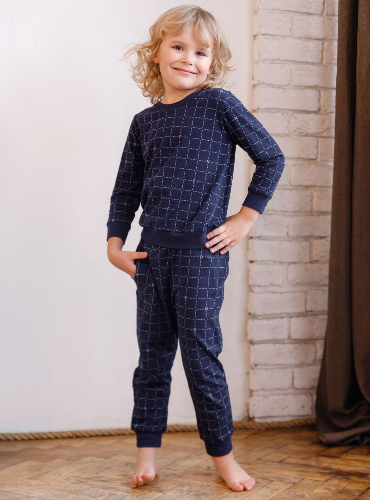 Детская пижама для мальчиков Indefini (Арт. 3045BTC)