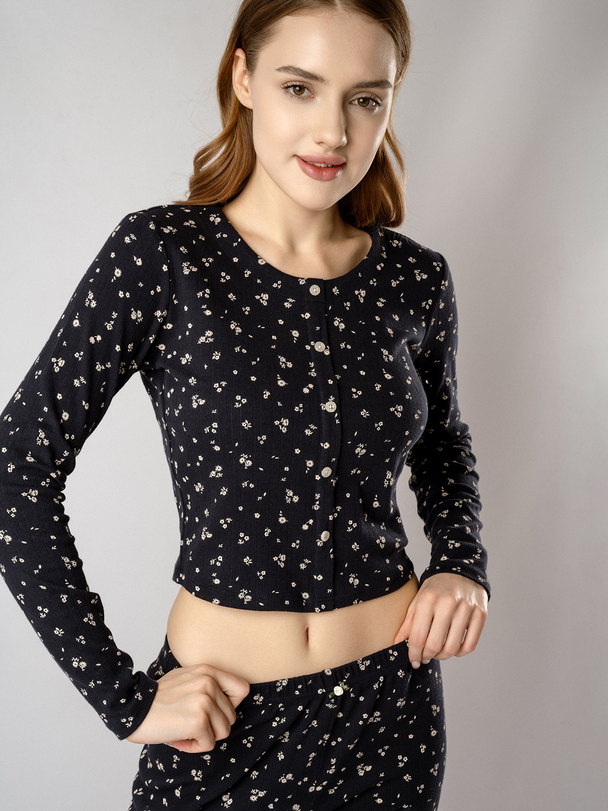 Женская пижама (ДЛ.рукав+брюки) (Арт. 5152TCC)