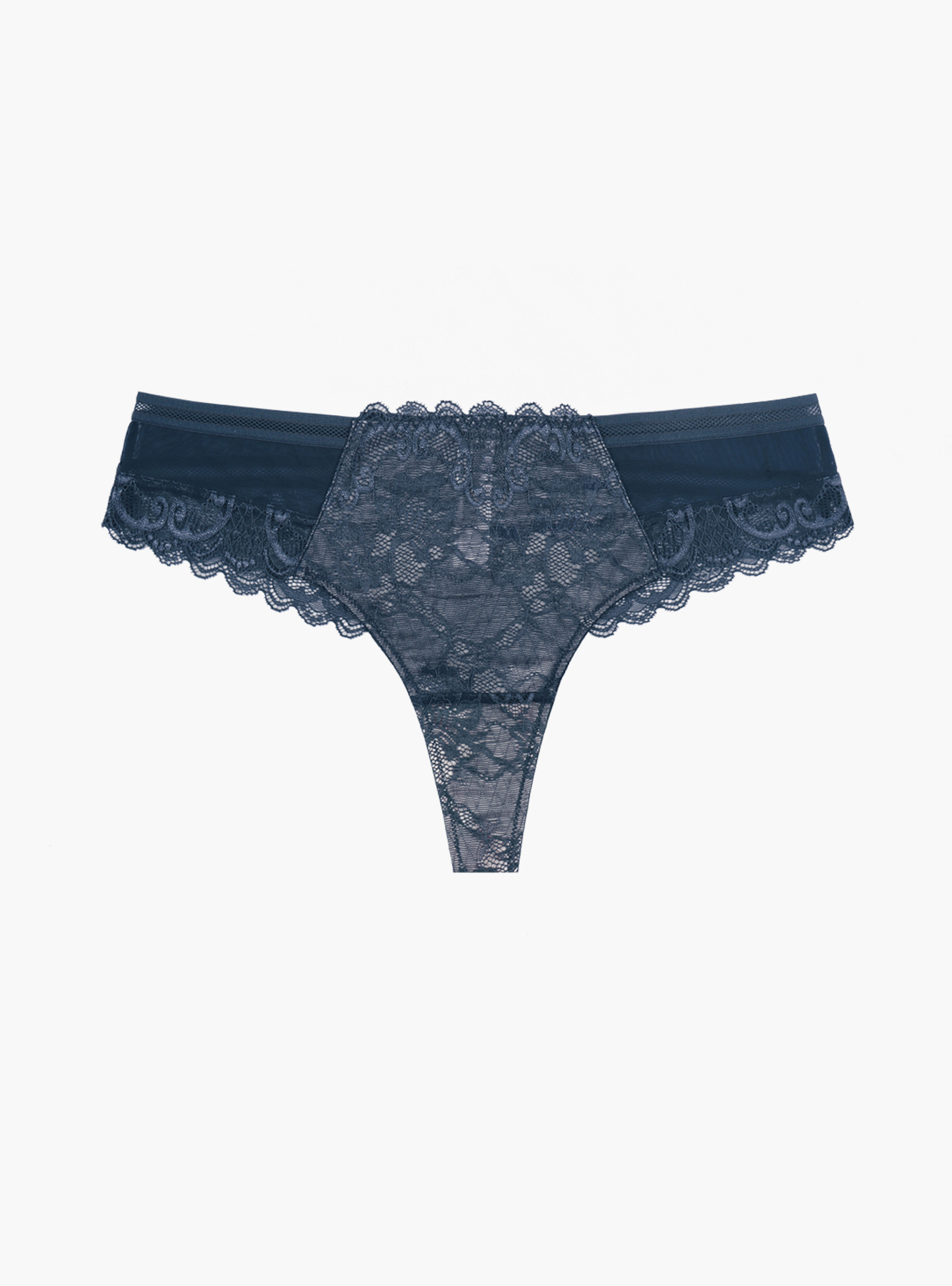 Женские Стринги серо-синие кружевные (Арт. 1194WDV)