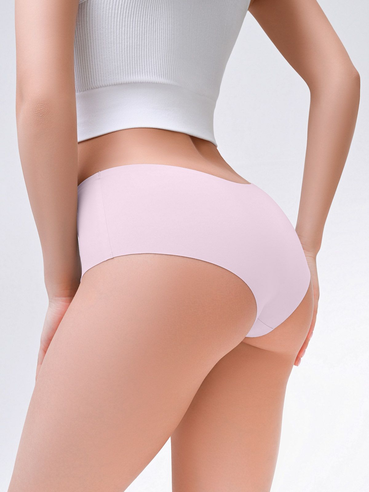 Женские трусы слипы Indefini бесшовные сиреневые (Арт. 4132WUV)